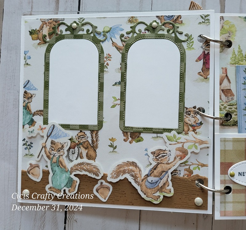 Storybook, nursery, baby, ducks, rabbits, squirrels, garden, pastel colors, frames, scrapbooking, acrylic albums, happy