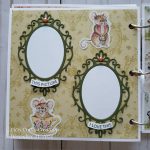 Storybook, nursery, baby, ducks, rabbits, squirrels, garden, pastel colors, frames, scrapbooking, acrylic albums, happy