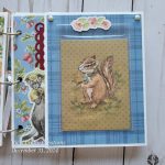 Storybook, nursery, baby, ducks, rabbits, squirrels, garden, pastel colors, frames, scrapbooking, acrylic albums, happy