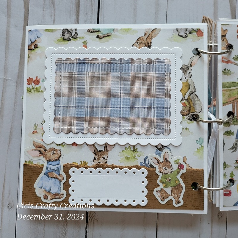Storybook, nursery, baby, ducks, rabbits, squirrels, garden, pastel colors, frames, scrapbooking, acrylic albums, happy