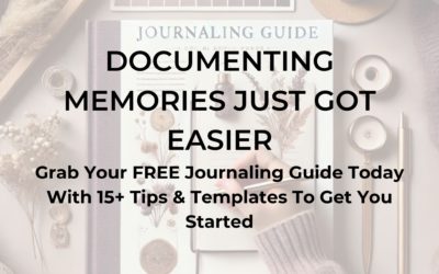 Free, Journaling Guide telling your story, purple, pen, paper, writing, documenting, scrapbooking, memory keeping