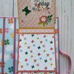 Hello Summer Waterfall Folio Album, scrapbook, fun, bright, sunglasses, sun, memory album butterflies, pin wheels