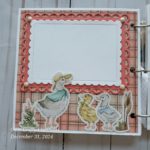 Storybook, nursery, baby, ducks, rabbits, squirrels, garden, pastel colors, frames, scrapbooking, acrylic albums, happy